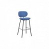Stool DKD Home Decor Blue Polyester Metal (50 x 46 x 101 cm) - Article for the home at wholesale prices