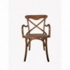 Chaise de Salle à Manger DKD Home Decor Marron Rotin Bois (55 x 57 x 92 cm) - Article pour la maison à prix grossiste