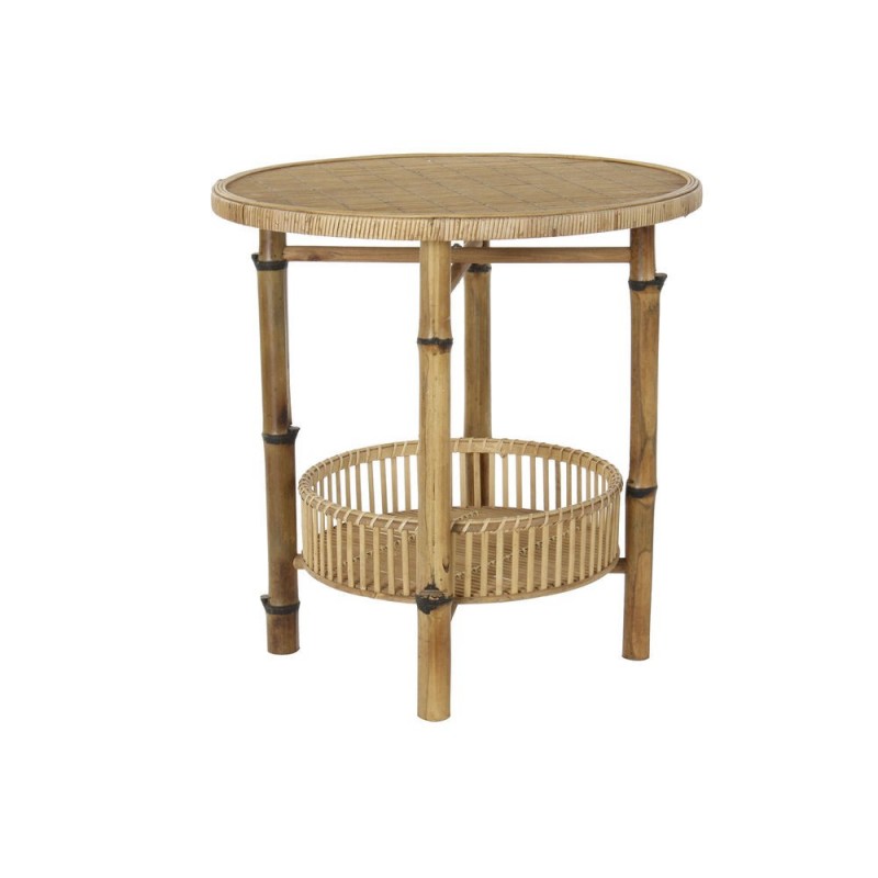 Side table DKD Home Decor Bamboo (60 x 60 x 61 cm) - Article for the home at wholesale prices