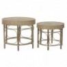 Side table DKD Home Decor Wicker (2 pcs) (61.5 x 61.5 x 52 cm) (50 x 50 x 43.5 cm) - Article for the home at wholesale prices