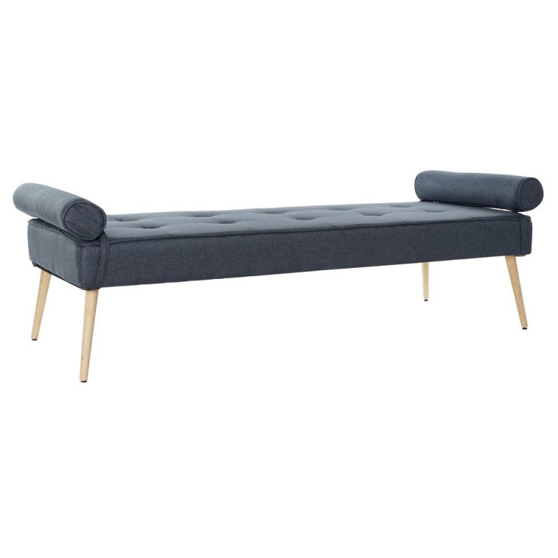 Seat DKD Home Decor Blue Polyester Wood MDF (184 x 76 x 62 cm) - Article for the home at wholesale prices