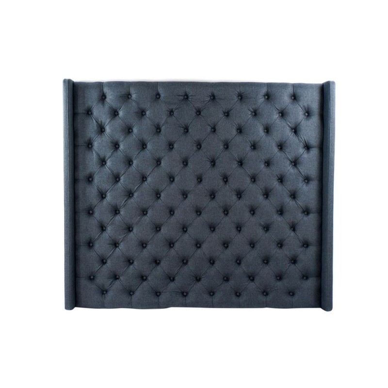 Headboard DKD Home Decor Blue Polyester Wood MDF (198 x 20 x 170 cm) - Article for the home at wholesale prices