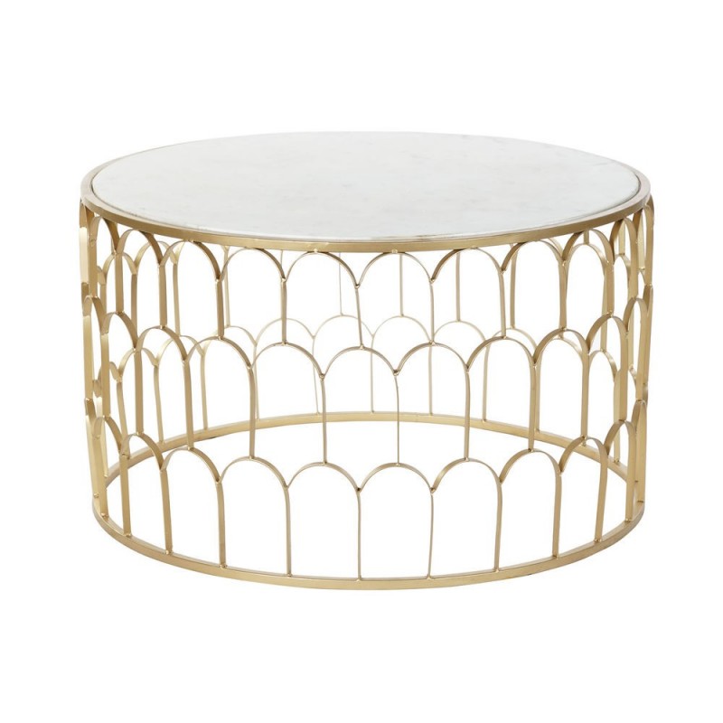 Table d'appoint DKD Home Decor Marbre Fer (87 x 87 x 51.5 cm) - Article pour la maison à prix de gros