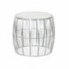 Table d'appoint DKD Home Decor Blanc Marbre Fer Argenté (46 x 46 x 41 cm) - Article pour la maison à prix de gros Table d'appoint DKD Home Decor Blanc Marbre Fer Argenté (46 x 46 x 41 cm) - Article pour la maison à prix de gros