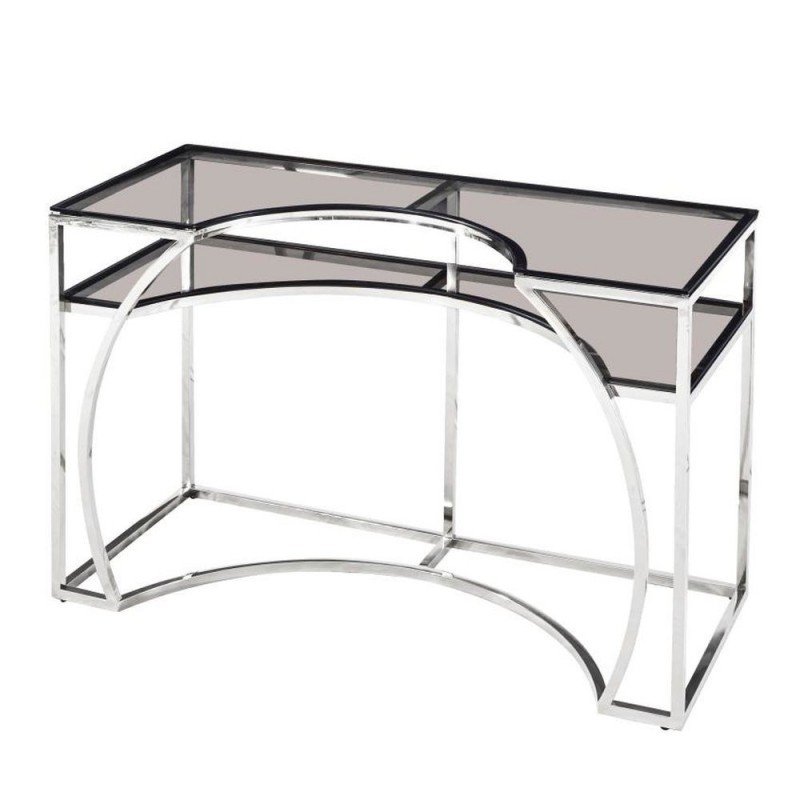 Console DKD Home Decor Argent Verre Acier (120 x 50 x 75 cm) à prix grossiste - Article pour la maison à prix de gros