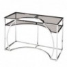 Console DKD Home Decor Argent Verre Acier (120 x 50 x 75 cm) - Article pour la maison à prix de gros Console DKD Home Decor Argent Verre Acier (120 x 50 x 75 cm) - Article pour la maison à prix de gros