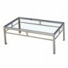 Table d'appoint DKD Home Decor Verre Acier Argent (110 x 60 x 40 cm) - Article pour la maison à prix de gros Table d'appoint DKD Home Decor Verre Acier Argent (110 x 60 x 40 cm) - Article pour la maison à prix de gros