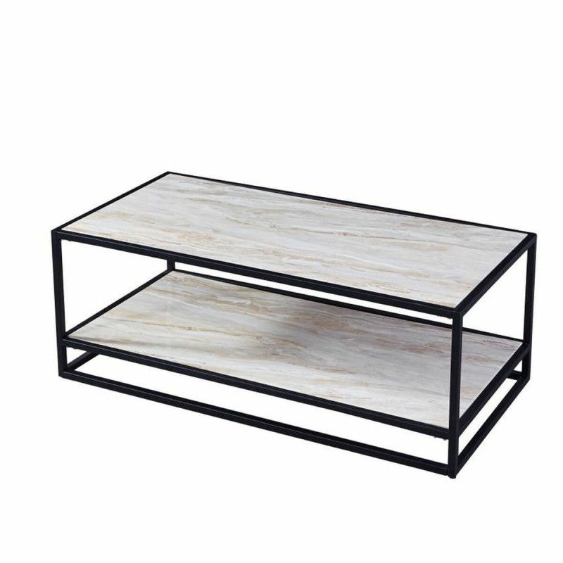 Side table DKD Home Decor Steel Silver Wood MDF (120 x 60 x 45 cm) - Article for the home at wholesale prices