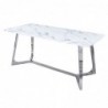 Dining Table DKD Home Decor Marbre Acier (180 x 90 x 76 cm) - Article for the home at wholesale prices