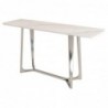 Console DKD Home Decor Steel Silver Marble (150 x 45 x 80 cm) - Article for the home at wholesale prices