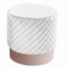 Footrest DKD Home Decor White Polyester Wood MDF (41 x 41 x 41 cm) - Article for the home at wholesale prices