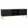 Meubles de télévision DKD Home Decor Noir Métal Doré Bois de manguier (147 x 40 x 51 cm) - Article pour la maison à prix grossiste Meubles de télévision DKD Home Decor Noir Métal Doré Bois de manguier (147 x 40 x 51 cm) - Article pour la maison à prix grossiste