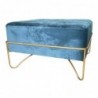 Coffre de Rangement DKD Home Decor Bleu Polyester Mousse Métal Doré Bois MDF (80 x 80 x 47 cm) - Article pour la maison à prix de gros Coffre de Rangement DKD Home Decor Bleu Polyester Mousse Métal Doré Bois MDF (80 x 80 x 47 cm) - Article pour la maison à prix de gros