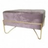 Storage Chest DKD Home Decor Pink Polyester Foam Metal Gold MDF Wood (80 x 80 x 47 cm) - Article for the home at wholesale prices