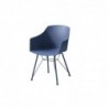 DKD Home Decor Metal Chair Navy Blue Polypropylene (PP) (56 x 51 x 81.5 cm) - Article for the home at wholesale prices