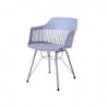 DKD Home Decor Metal Chair Light gray Polypropylene (PP) (56 x 53 x 81 cm) - Article for the home at wholesale prices