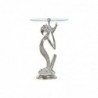 Table d'appoint DKD Home Decor Transparent Aluminium Verre Argenté (46 x 46 x 72 cm) - Article pour la maison à prix de gros Table d'appoint DKD Home Decor Transparent Aluminium Verre Argenté (46 x 46 x 72 cm) - Article pour la maison à prix de gros