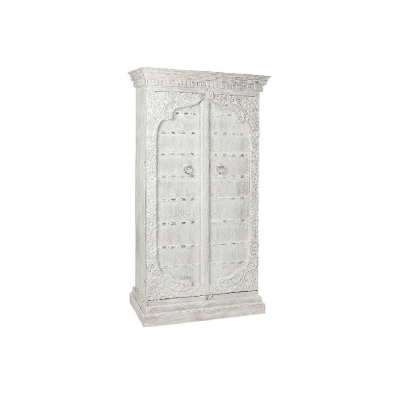 Cabinet DKD Home Decor White Metal Mango wood (100 x 43 x 190 cm) - Article for the home at wholesale prices