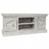 Meubles de télévision DKD Home Decor Blanc Métal Bois de manguier (160 x 40 x 65 cm) - Article pour la maison à prix grossiste