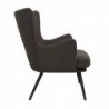 Armchair DKD Home Decor Polyester Wood MDF Dark gray (60 x 57 x 88 cm) - Article for the home at wholesale prices