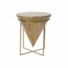 Side table DKD Home Decor Metal Mango wood (40 x 40 x 45 cm) - Article for the home at wholesale prices