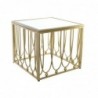 Table d'appoint DKD Home Decor Miroir Doré Métal MDF (57 x 57 x 52 cm) - Article pour la maison à prix grossiste
