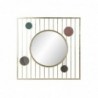 Wall mirror DKD Home Decor Verre Rose Doré Métal Cercles (100 x 3 x 100 cm) - Article for the home at wholesale prices