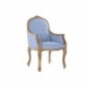 Chaise DKD Home Decor Bleu Polyester Bois d'hévéa (63.5 x 50 x 102 cm) - Article pour la maison à prix grossiste