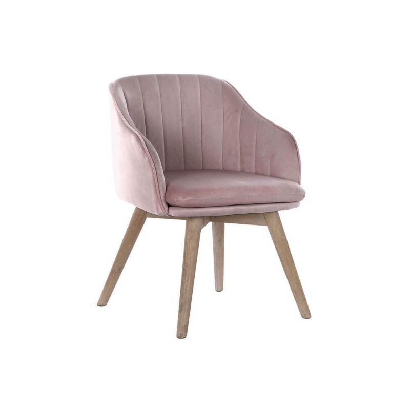 DKD Home Decor Rose Hevea wood chair (56 x 55 x 74 cm) - Article for the home at wholesale prices