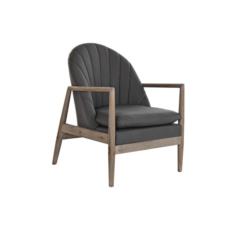 Siège DKD Home Decor Sapin Polyester Gris foncé Moderne (67 x 70 x 89 cm) à prix de gros - Article pour la maison à prix grossiste