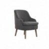 Seat DKD Home Decor Fir Polyester Dark gray Modern (61 x 46 x 75 cm) - Article for the home at wholesale prices