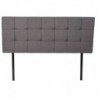 Headboard DKD Home Decor Grey Polyester Hevea wood (160 x 7 x 65 cm) - Article for the home at wholesale prices