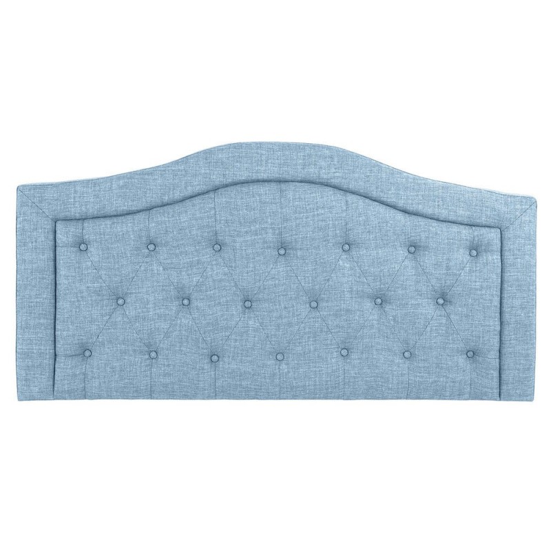 Headboard DKD Home Decor Blue Wood Polyester (167 x 8 x 132 cm) - Article for the home at wholesale prices