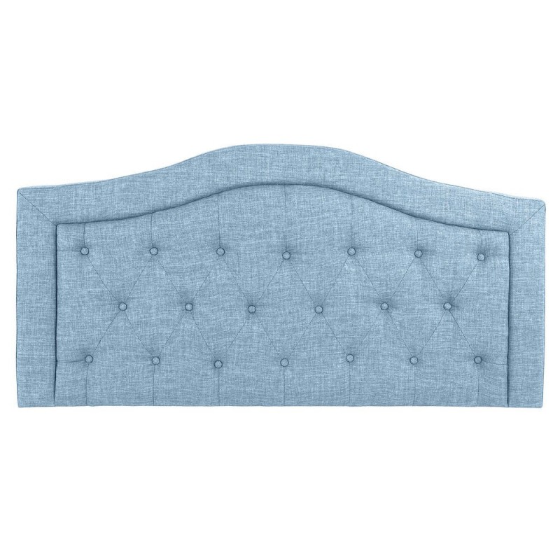 Tête de lit DKD Home Decor Bleu Bois Polyester (167 x 8 x 132 cm) - Article pour la maison à prix de gros