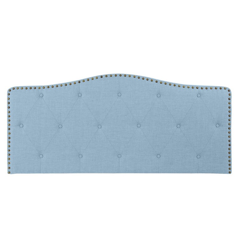 Tête de lit DKD Home Decor Bleu Polyester Bois d'hévéa (146 x 6 x 68 cm) - Article pour la maison à prix grossiste