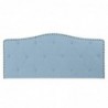 Tête de lit DKD Home Decor Bleu Polyester Bois d'hévéa (146 x 6 x 68 cm) - Article pour la maison à prix grossiste
