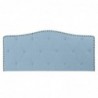 Tête de lit DKD Home Decor Bleu Polyester Bois d'hévéa (146 x 6 x 68 cm) - Article pour la maison à prix grossiste Tête de lit DKD Home Decor Bleu Polyester Bois d'hévéa (146 x 6 x 68 cm) - Article pour la maison à prix grossiste