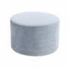 Repose-pied DKD Home Decor Polyester Bleu ciel Éponge Bois MDF (55 x 55 x 35 cm) - Article pour la maison à prix de gros