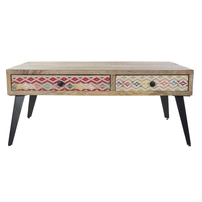 Table d'appoint DKD Home Decor Métal Bois de manguier (110 x 70 x 45 cm) - Article pour la maison à prix grossiste