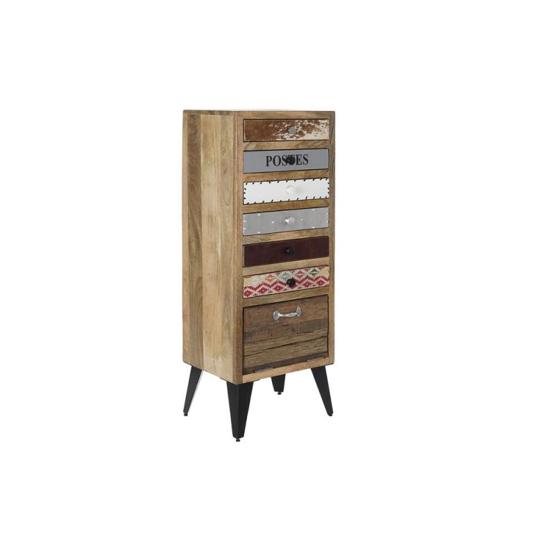 Drawer Cabinet DKD Home Decor Metal Mango Wood (45 x 35 x 120 cm) - Article for the home at wholesale prices