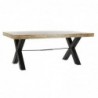 Dining Table DKD Home Decor Metal Mango Wood (200 x 100 x 77 cm) - Article for the home at wholesale prices