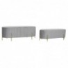 Storage Box DKD Home Decor Grey (123 x 50 x 45 cm) (105 x 39 x 37 cm) (2 pcs) - Article for the home at wholesale prices