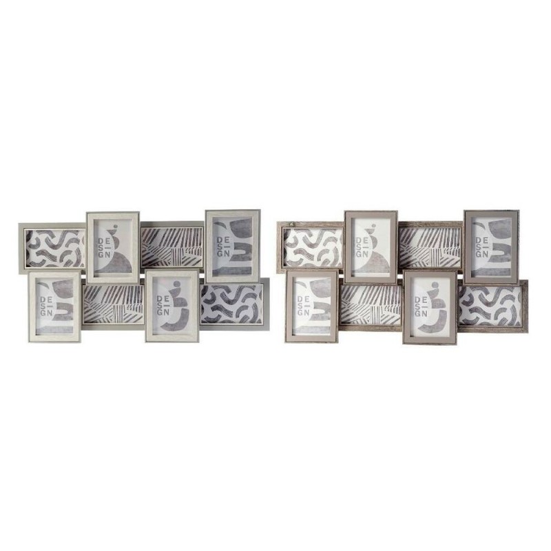 Cadre photo DKD Home Decor Verre Bois MDF (60 x 3 x 32 cm) (2 pcs) - Article pour la maison à prix grossiste