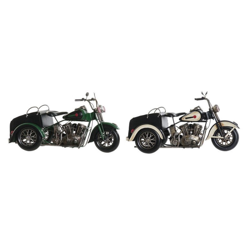 Figurine Décorative DKD Home Decor Moto Vintage (2 pcs) (16 x 37 x 19 cm) - Article pour la maison à prix de gros