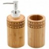 DKD Home Decor Bamboo Bath Set (6.8 x 11 x 6 cm) (2 pcs) - Article for the home at wholesale prices