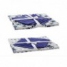 Nappe et serviettes de table DKD Home Decor Bleu Coton Blanc (150 x 150 x 0.5 cm) (36 x 35 x 0,5 cm) (2 pcs) - Article pour la maison à prix de gros Nappe et serviettes de table DKD Home Decor Bleu Coton Blanc (150 x 150 x 0.5 cm) (36 x 35 x 0,5 cm) (2 pcs) - Article pour la maison à prix de gros