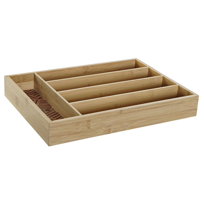 Multi-purpose basket DKD Home Decor Bamboo (25.5 x 35.5 x 5 cm) - Article for the home at wholesale prices