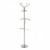 Coat rack DKD Home Decor Silver Steel Hevea wood (45 x 42 x 180 cm) - Article for the home at wholesale prices
