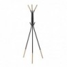 porte-manteaux DKD Home Decor Noir Acier Bois d'hévéa (65 x 65 x 179 cm) - Article pour la maison à prix de gros
