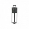 Candleholder DKD Home Decor Black Metal Glass (20 x 20 x 82 cm) - Article for the home at wholesale prices